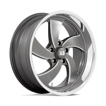 US MAG 1PC U133 DESPERADO 20X8 1 5X127 ANTHRACITE MILLED DIAMOND CUT MILLED C-BORE 78.1