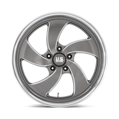 US MAG 1PC U133 DESPERADO 20X8 1 5X120.65 ANTHRACITE MILLED DIAMOND CUT MILLED C-BORE 72.56
