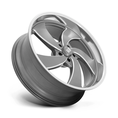 US MAG 1PC U133 DESPERADO 24X10 5 5X127 ANTHRACITE MILLED DIAMOND CUT MILLED C-BORE 78.1