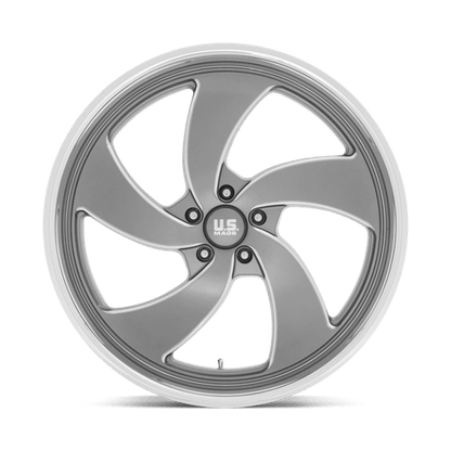 US MAG 1PC U133 DESPERADO 24X9 1 5X120.65 ANTHRACITE MILLED DIAMOND CUT MILLED C-BORE 72.56