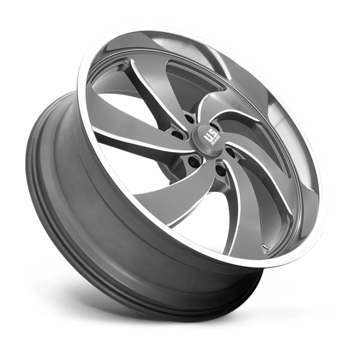 US MAG 1PC U133 DESPERADO 24X9 25 6X139.7 ANTHRACITE MILLED DIAMOND CUT MILLED C-BORE 78.1