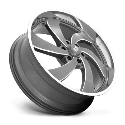 US MAG 1PC U133 DESPERADO 24X9 25 6X139.7 ANTHRACITE MILLED DIAMOND CUT MILLED C-BORE 78.1