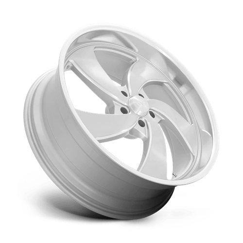 US MAG 1PC U134 DESPERADO 22X8.5 1 5X127 SILVER BRUSHED FACE MILLED DIAMOND CUT MILLED C-BORE 78.1