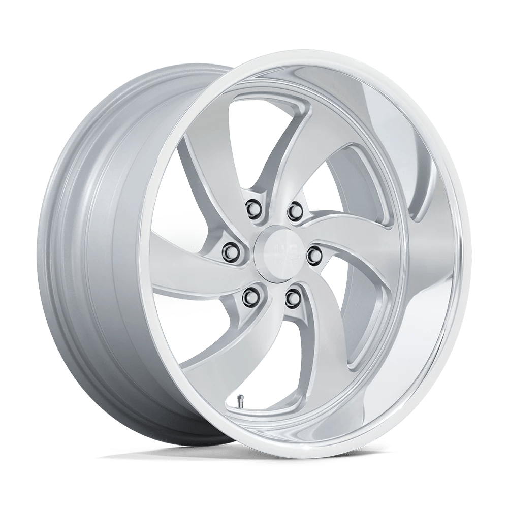 US MAG 1PC U134 DESPERADO 20X8 1 6X139.7 SILVER BRUSHED FACE MILLED DIAMOND CUT MILLED C-BORE 90.7