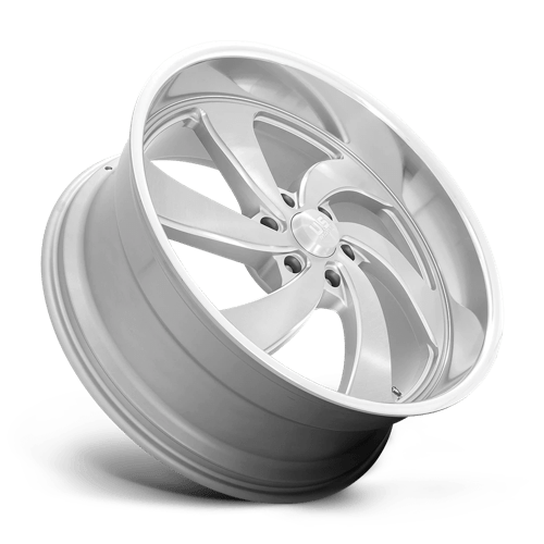 US MAG 1PC U134 DESPERADO 24X9 25 6X139.7 SILVER BRUSHED FACE MILLED DIAMOND CUT MILLED C-BORE 78.1