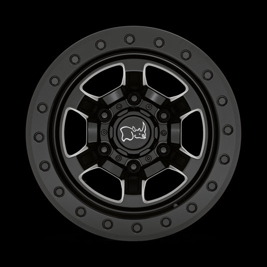 Black Rhino OFFSHOOT BEADLOCK 15X10 -38 6X139.7 MATTE BLACK