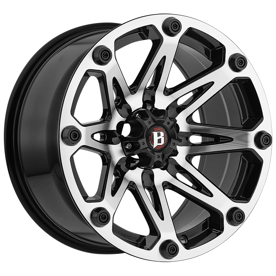 BALLISTIC 814 JESTER 18X9 6X139.7 OFFSET +00 FLAT BLACK MACHINED - Tires and Engine Performance