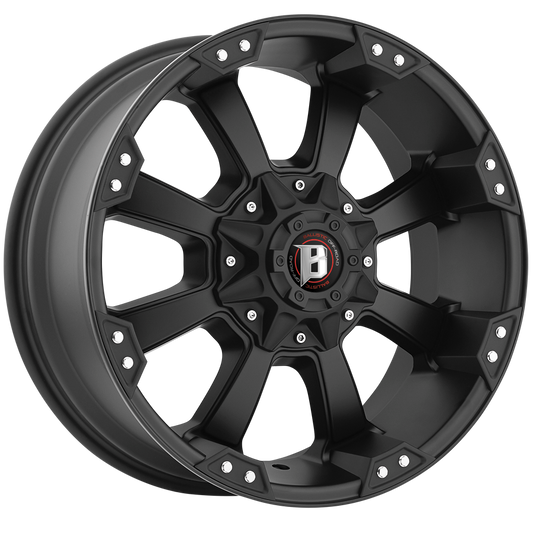 BALLISTIC MORAX 20X10 12X135/139.7 OFFSET -19 FLAT BLACK - Tires and Engine Performance