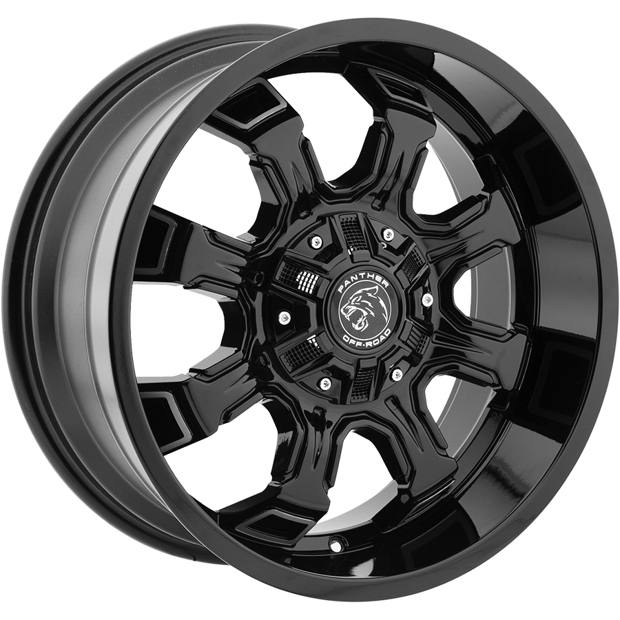 PANTHER 579 OFFROAD 18X9 12X135/139.7 OFFSET +00 GLOSS BLACK MACHINED - Tires and Engine Performance