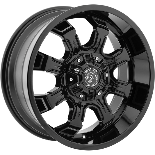 PANTHER 579 OFFROAD 20X9 10X114.3/127 OFFSET +00 GLOSS BLACK MACHINED - Tires and Engine Performance
