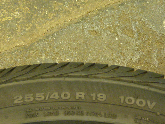 255/40/R19 Used Tires as Low as $55 - Tires and Engine Performance