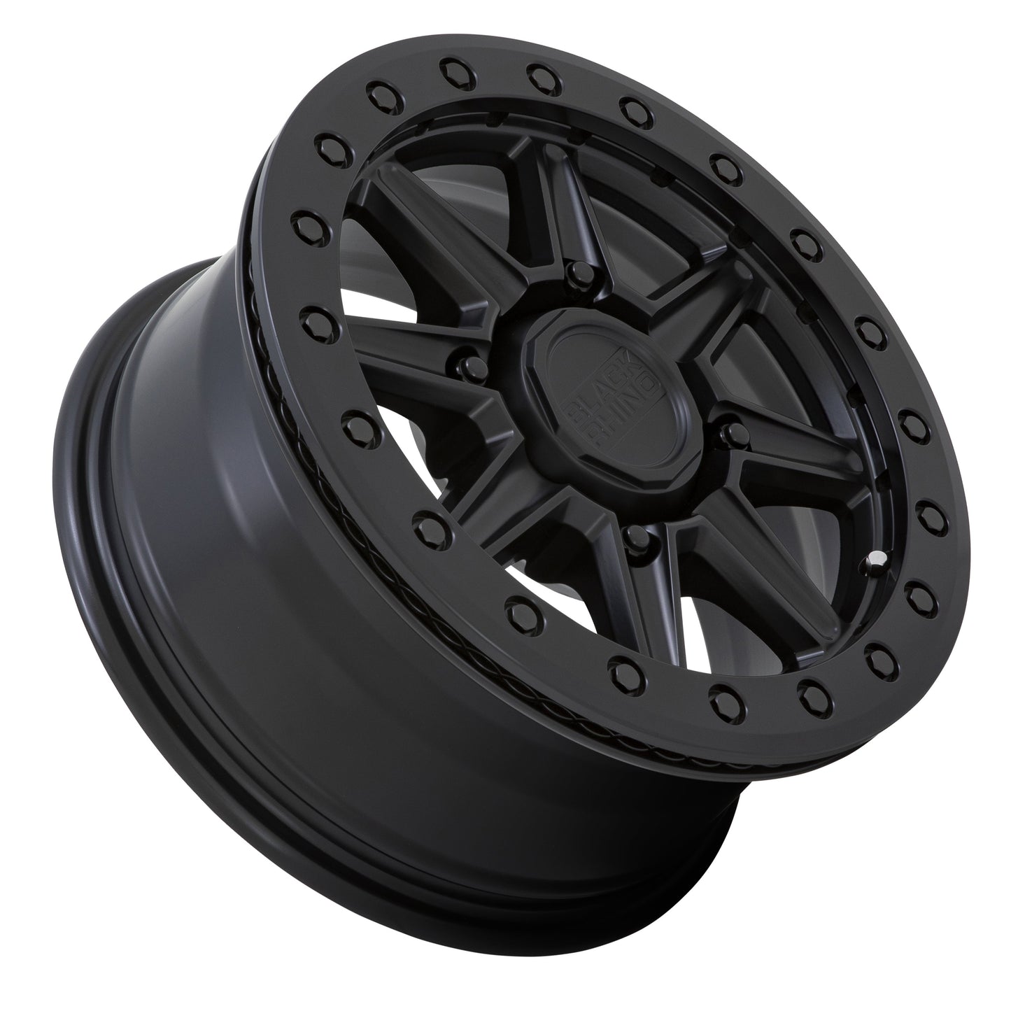 Black Rhino Powersports WEBB UTV BEADLOCK 14X7 36 4X110 MATTE BLACK