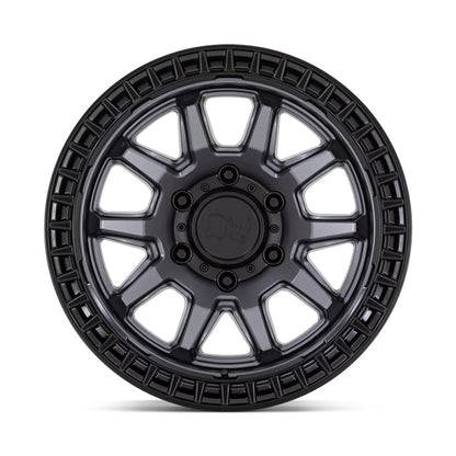 Black Rhino CALICO 20X9 0 6X139.7 MATTE GUNMETAL WITH MATTE BLACK LIP