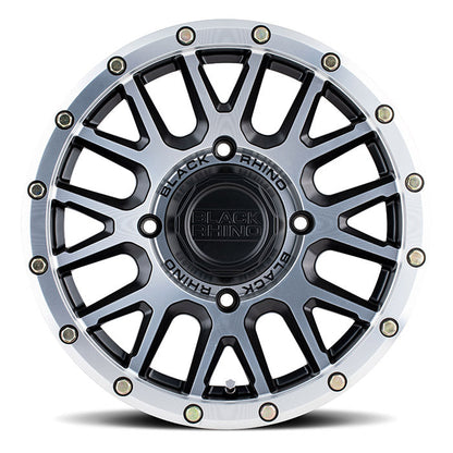 Black Rhino Powersports LA PAZ UTV 15X7 51 4X137 SEMI GLOSS BLACK WITH MACHINED FACE
