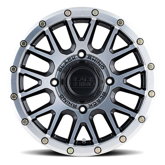 Black Rhino Powersports LA PAZ UTV 15X7 36 4X156 SEMI GLOSS BLACK WITH MACHINED FACE