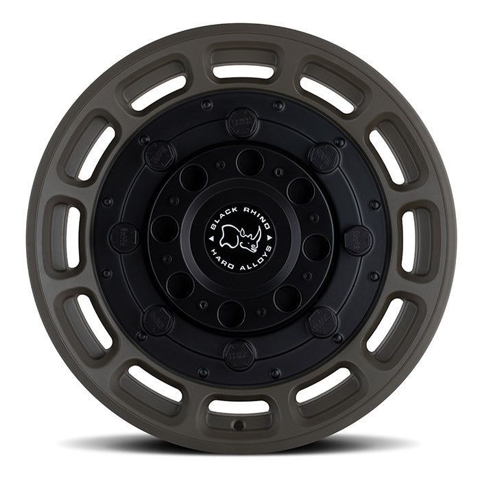 Black Rhino WARTHOG 17X8.5 0 5X127 MATTE OLIVE DAB GREEN WITH BLACK CENTER