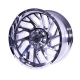 Xtreme Force XF-8 Concave 20x10 -25 33/12.50 Chrome with Thunderer MT or Similar