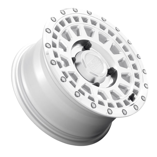 Black Rhino Powersports PARKER UTV BEADLOCK 15X7 51 4X156 SILVER WITH MIRROR CUT FACE