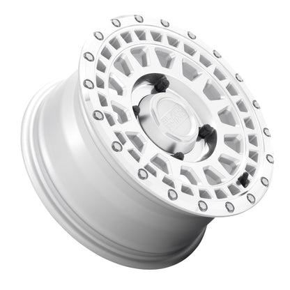 Black Rhino Powersports PARKER UTV BEADLOCK 15X7 51 4X110 SILVER WITH MIRROR CUT FACE