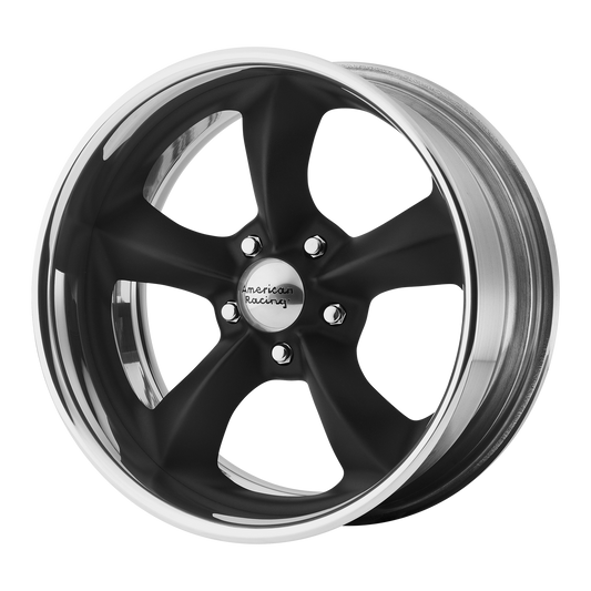 American Racing Vintage VN425 TORQ THRUST SL 20X8.5 XX BLANK/BLANK Hot Rod Black Polished Barrel