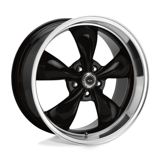 AMERICAN RACING AR105 TORQ THRUST M 20X8.5 32 5X120 GLOSS BLACK MACHINED LIP