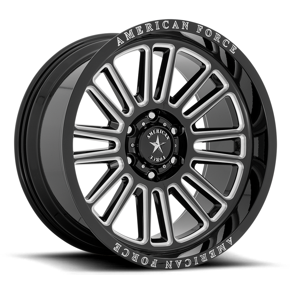 American Force AC003 WEAPON 20x10 -18 6x139.7/6x5.5 Gloss Black Milled - Tires and Engine Performance