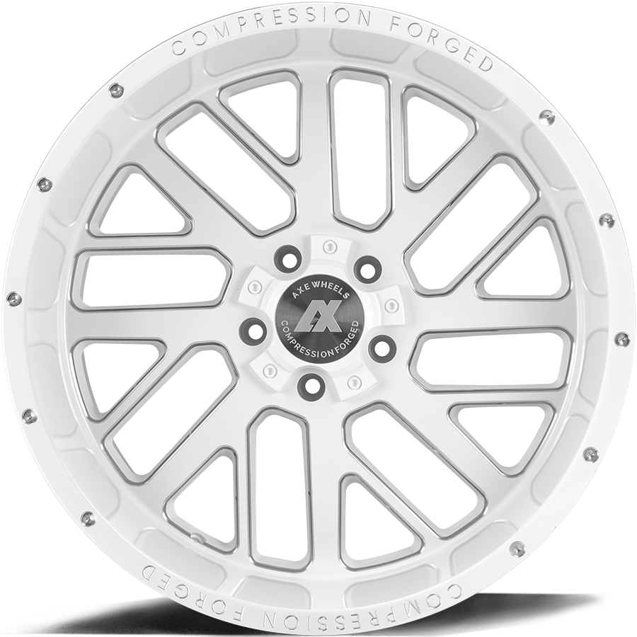 AXE Compression Forged Off-Road AX2.3 24x14 -76 6x135/6x139.7 (6x5.5) Gloss White - Tires and Engine Performance