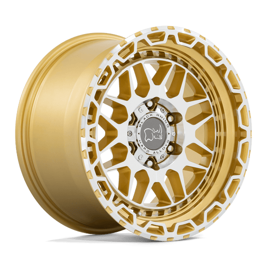 Black Rhino HOLCOMB 20X9.5 -18 5X127 GLOSS GOLD WITH MIRROR CUT FACE