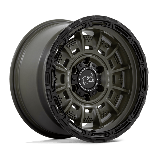 BLACK RHINO LEGION 20X10 -18 8X170 OLIVE DRAB GREEN WITH BLACK LIP