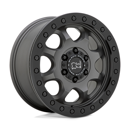 Black Rhino VENTURE 17X8 38 6X130/6X130 MATTE GUNMETAL WITH BLACK HARDWARE