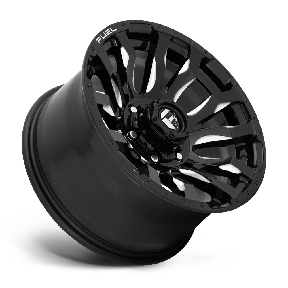 Fuel Blitz D674 20x10 -18 6x139.7 (6x5.5) Gloss Black and Milled - Tires and Engine Performance