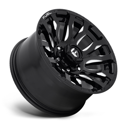 Fuel Blitz D674 20x10 -18 6x139.7 (6x5.5) Gloss Black and Milled - Tires and Engine Performance