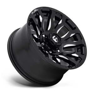 Fuel Blitz D673 17x9 -12 8x180 Black and Milled