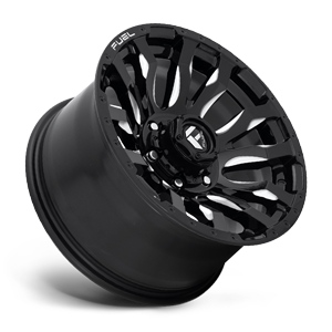 Fuel Blitz D673 20x10 -18 8x180 Black and Milled - Tires and Engine Performance