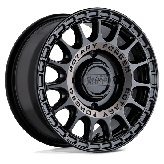 Black Rhino Powersports SANDSTORM UTV 15X7 51 4X156/4X156 SEMI GLOSS BLACK W/ MACHINED TINT