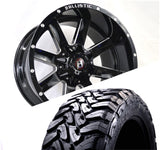 Ballistic 959 20x10 ET-19 8x170/8x180 Gloss Black Milled (Wheel and Tire Package)