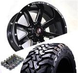 Ballistic 959 20x10 ET-19 6x135/6x139.7(6x5.5) Gloss Black Milled (Wheel and Tire Package)