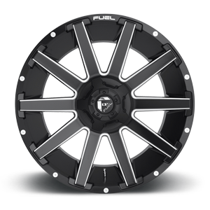 Fuel Contra D616 20x10 -18 8x180 Matte Black and Milled