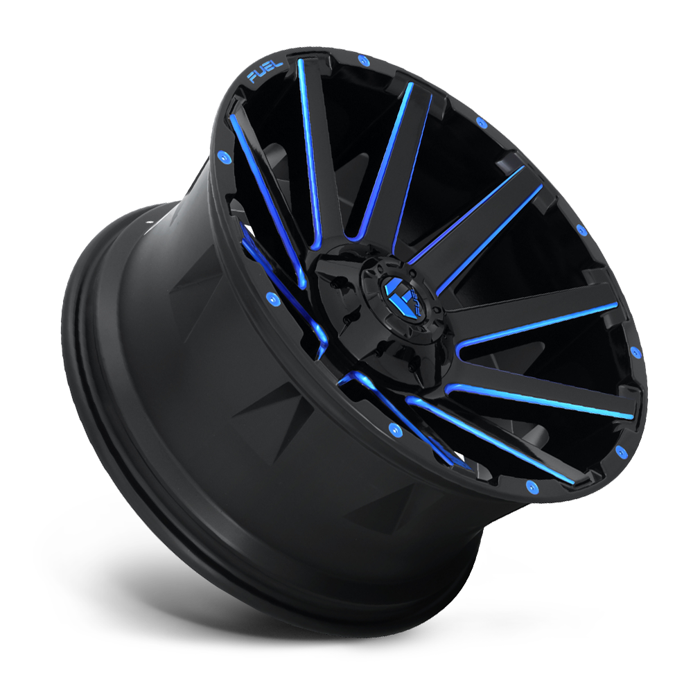 Fuel Contra D644 24x12 -44  Candy Blue - Tires and Engine Performance