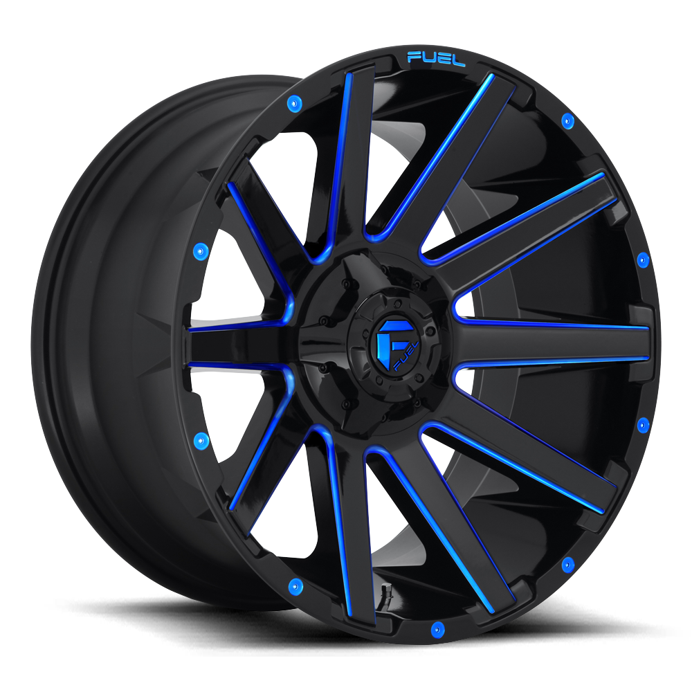 Fuel Contra D644 24x12 -44 8x180 Candy Blue - Tires and Engine Performance