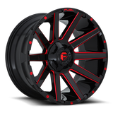 Fuel Contra D643 24x14 -75 8x170 Candy Red