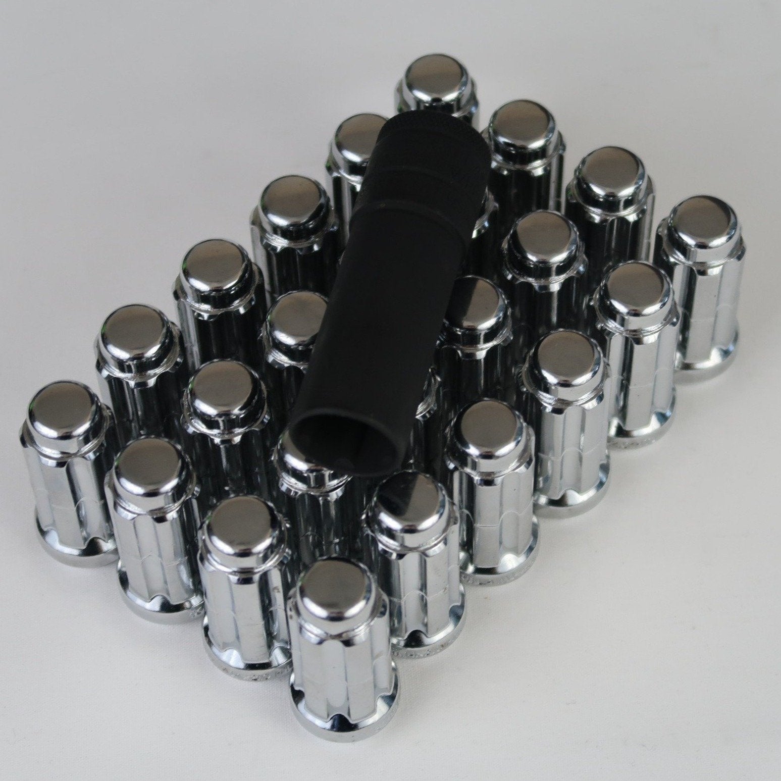 Lugnuts set- 5x 20 | 6x 24 | 8x 32 Black or Chrome (Open) - Tires and Engine Performance