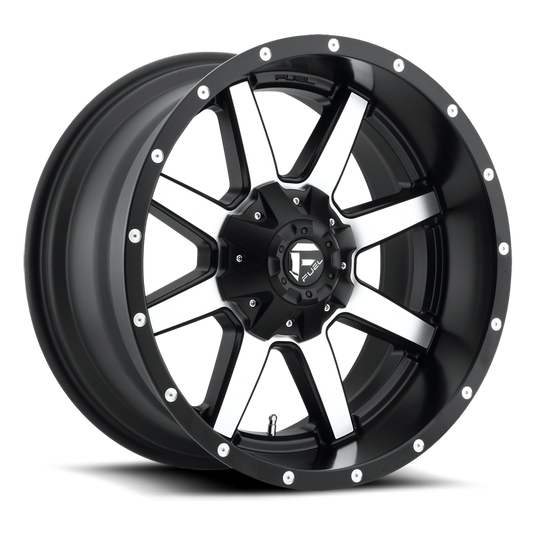 Fuel Maverick D537 20x10 -18 8x180 Black and Machined - Tires and Engine Performance