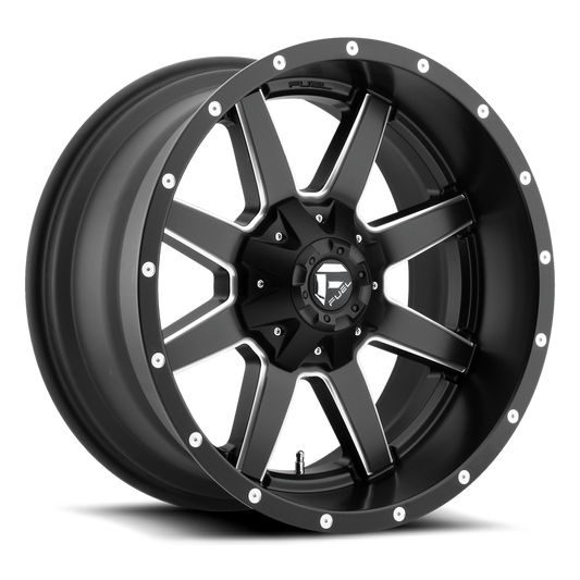 Fuel Maverick D538 20x10  -24 5x139.7(5x5.5)/5x150 Black and Milled - Tires and Engine Performance
