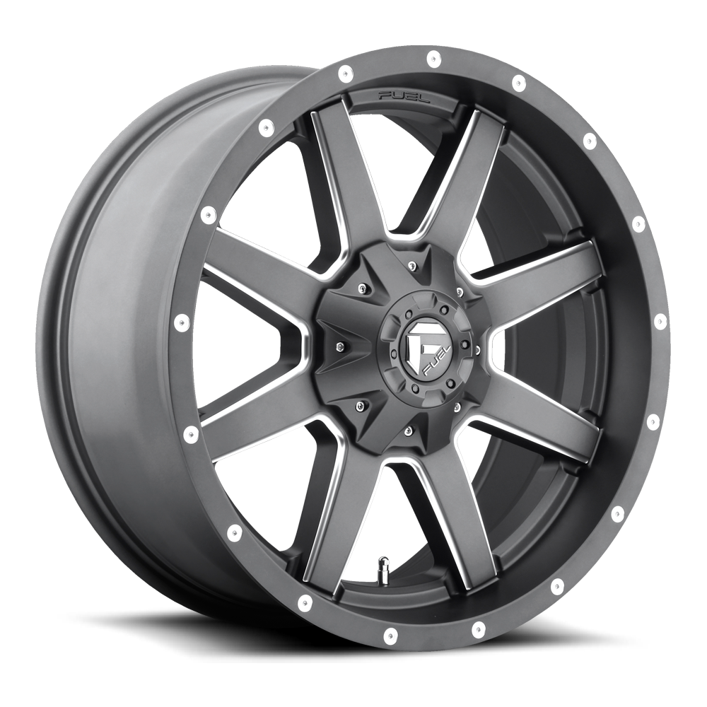 Fuel Maverick D542 20x9 1 5x139.7(5x5.5)/5x150 Gray and Milled - Tires and Engine Performance