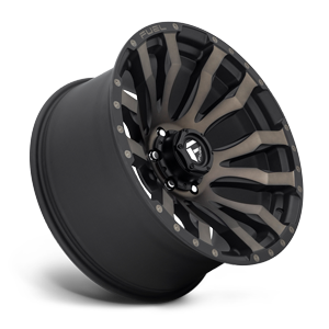 Fuel Blitz D674 17x9 -12 8x180 Black and Machined DDT - Tires and Engine Performance