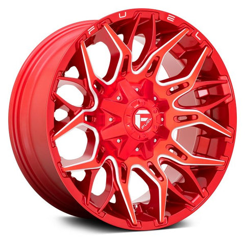 Fuel 1PC D771 TWITCH 22X10 -18 6X135/6X139.7/6X135/5.5 Candy Red Milled