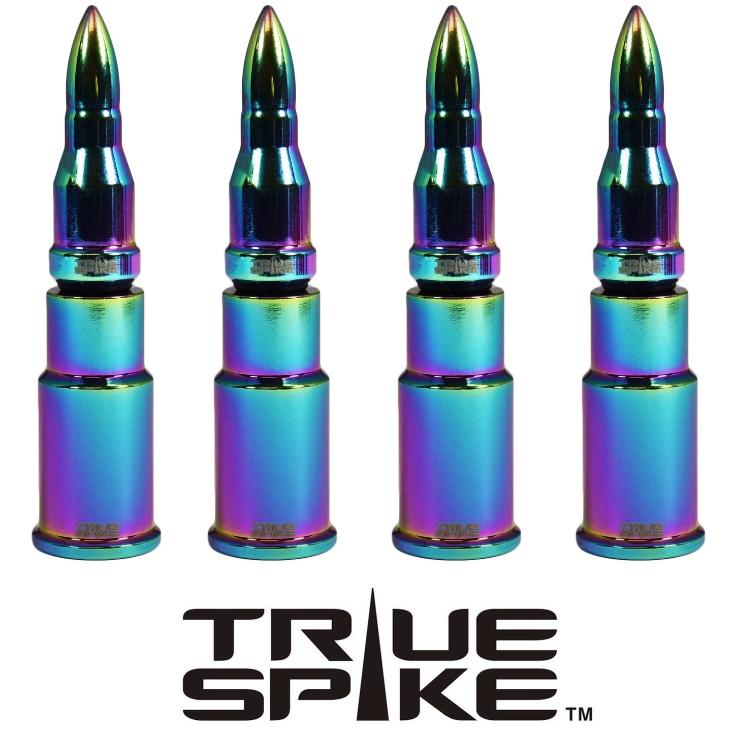 TRUE SPIKE Valve Stem Base/Valve Stem Bullet Cap (4pc Kit) WVC005/WVC006 - Tires and Engine Performance