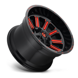 HARDLINE 20x10 8x165.10 GLOSS BLACK RED TINTED CLEAR (-18 mm)