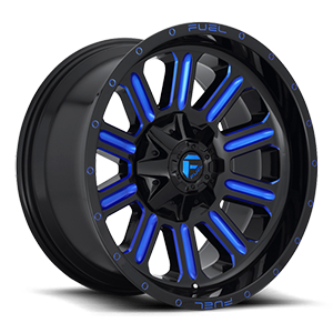 HARDLINE 22x12 8x180.00 GLOSS BLACK BLUE TINTED CLEAR (-44 mm) - Tires and Engine Performance